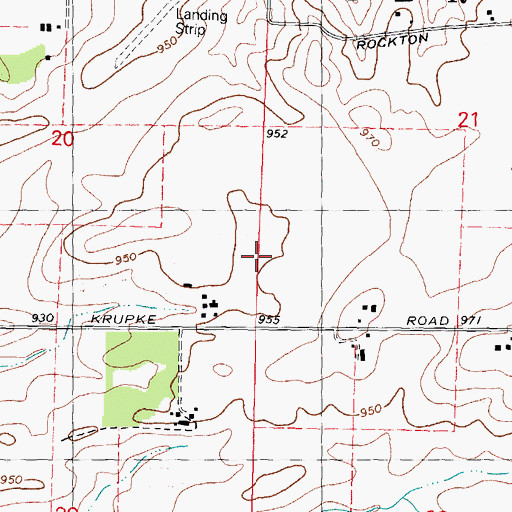 Topographic Map of Mc Curdy Strip, IL
