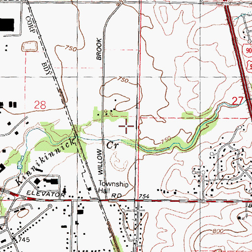 Topographic Map of Mc Curdy Airport (historical), IL