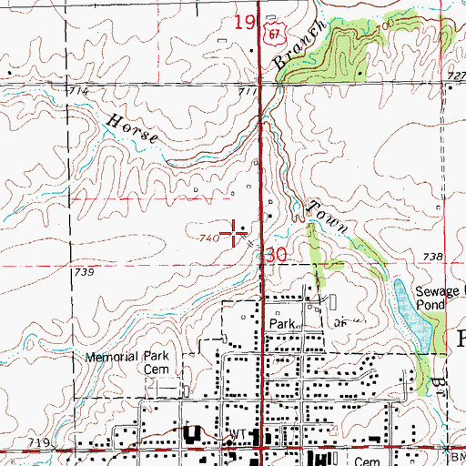 Topographic Map of Earp Airport (historical), IL