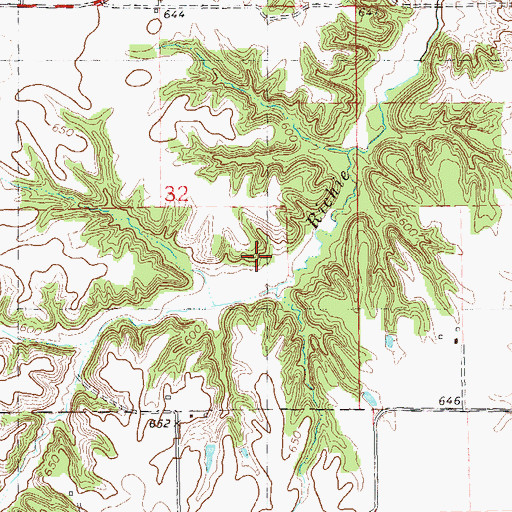 Topographic Map of Randolph M Wells Airport (historical), IL