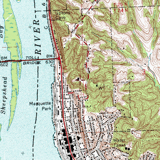 Topographic Map of Savanna City Hospital Heliport, IL