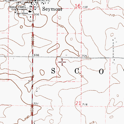 Topographic Map of Igoe Heliport, IL