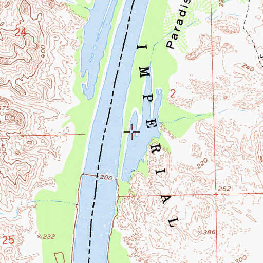 Topographic Map of Cowbell Lake, AZ