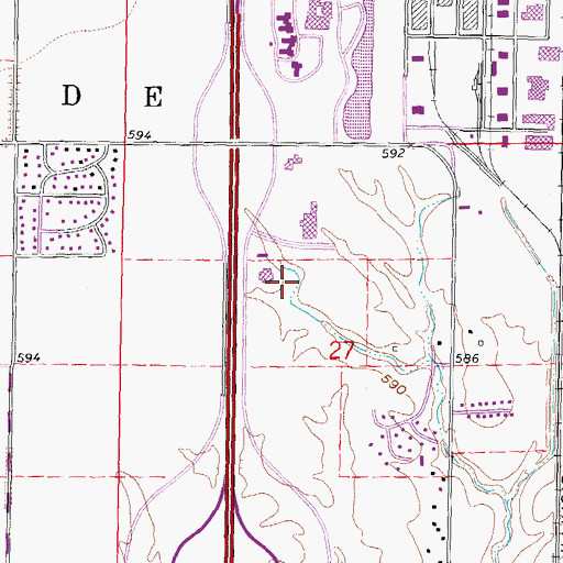 Topographic Map of Doctors Hospital Heliport, IL