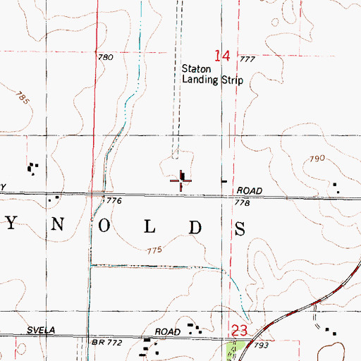 Topographic Map of Staton Airport, IL