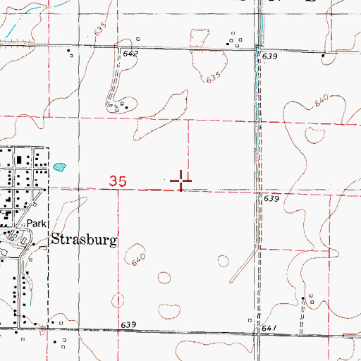 Topographic Map of Wittenberg Airport (historical), IL