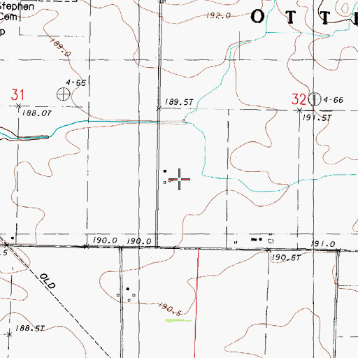 Topographic Map of Hagi Landing Area (historical), IL