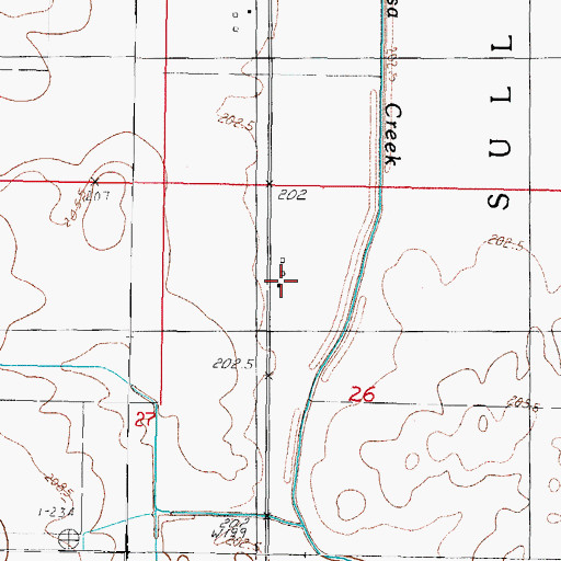 Topographic Map of Durbin Airport, IL