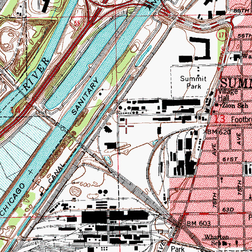 Topographic Map of Pielet Summit Heliport, IL