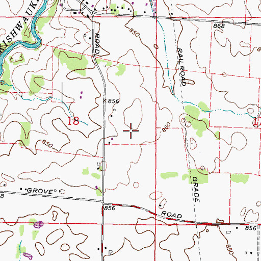 Topographic Map of Willis Airport (historical), IL