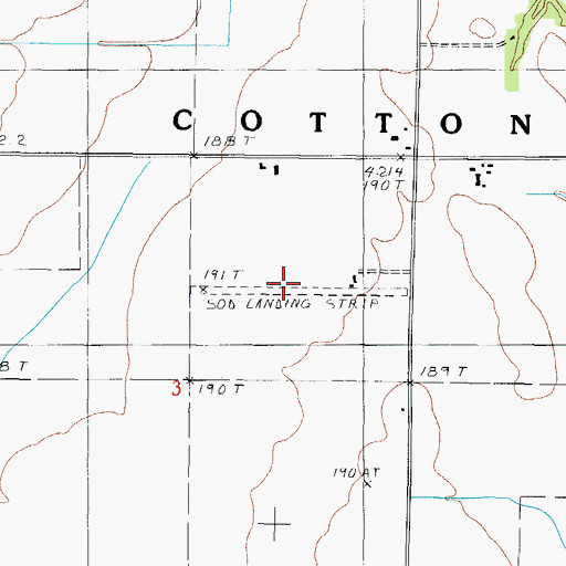 Topographic Map of Thornton Airport (historical), IL