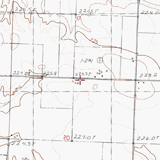 Topographic Map of Webster Heliport, IL