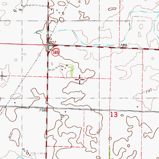 Topographic Map of Snow RLA Airport (historical), IL