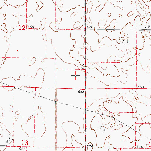 Topographic Map of Sellers Airport (historical), IL