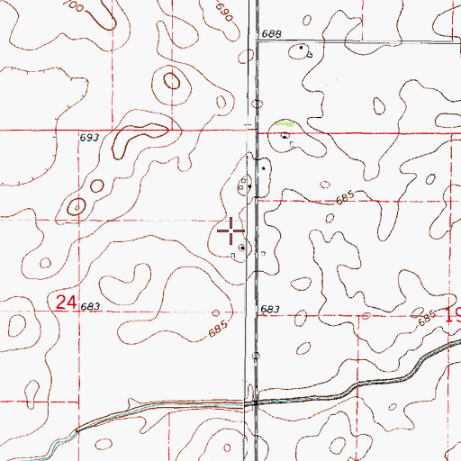 Topographic Map of Day Aero-Place Airport, IL