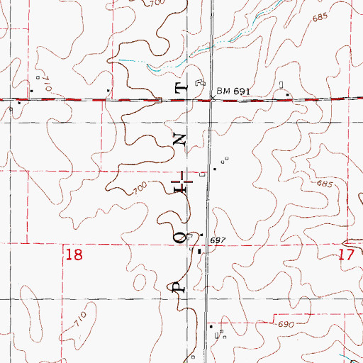 Topographic Map of PCI Heliport, IL