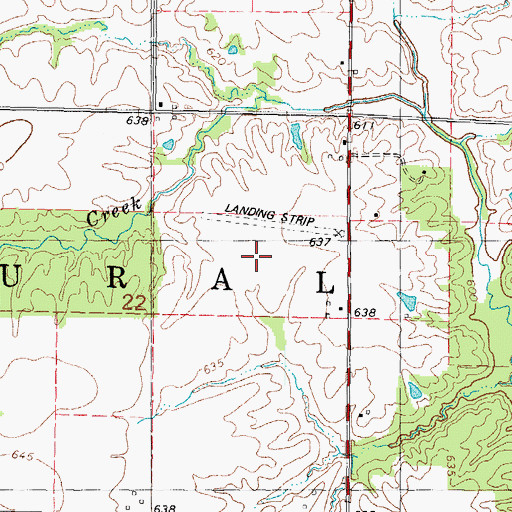 Topographic Map of Stoune RLA Airport (historical), IL