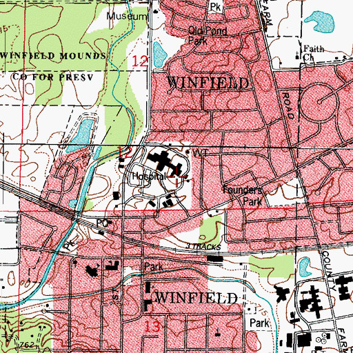 Topographic Map of Central Dupage Heliport, IL