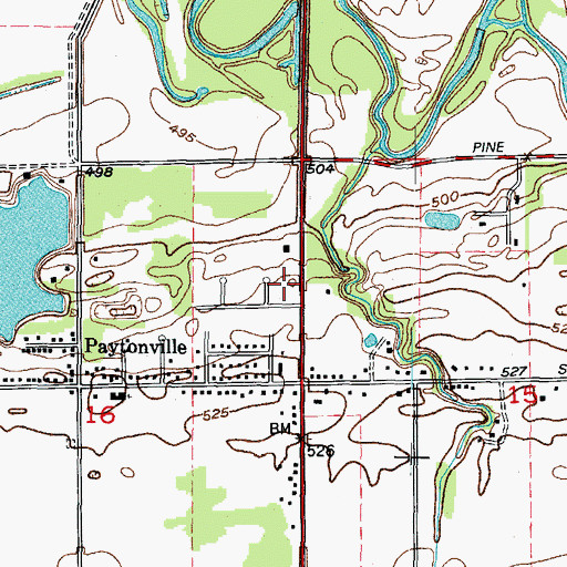 Topographic Map of WCSJ-AM (Morris), IL