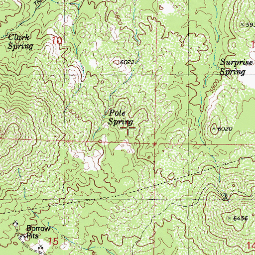 Topographic Map of Yavapai County, AZ