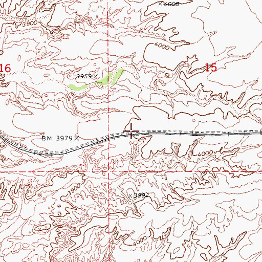Topographic Map of Sibyl, AZ