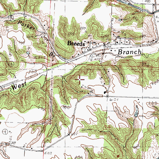 Topographic Map of WBOD-FM (Canton), IL