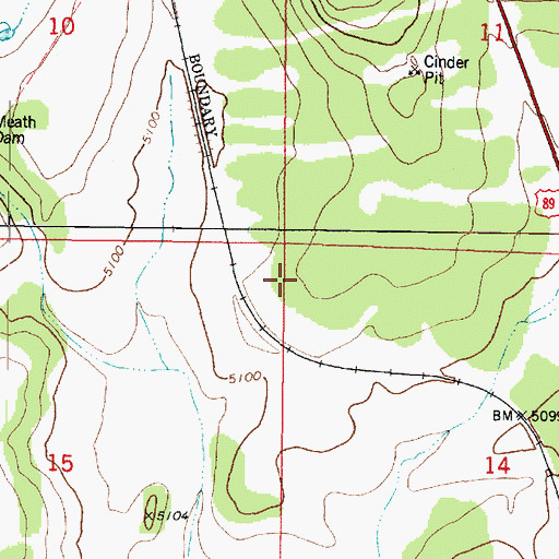 Topographic Map of Meath (historical), AZ