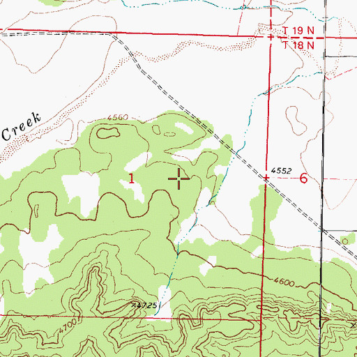 Topographic Map of Aztec Pass, AZ