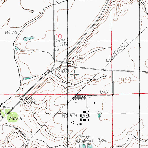 Topographic Map of Pueblo Viejo (historical), AZ
