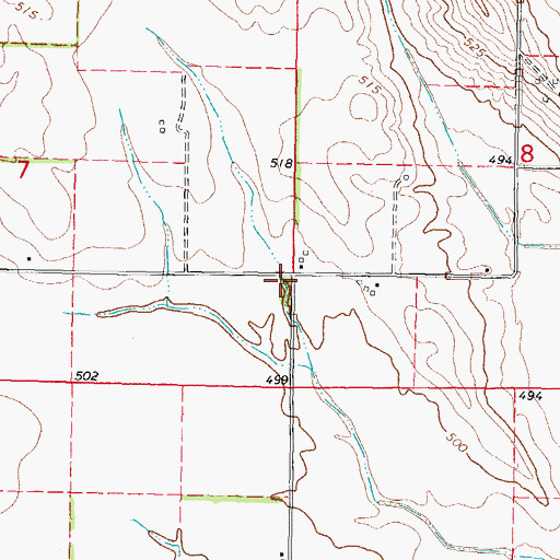 Topographic Map of WGEL-FM (Greenville), IL