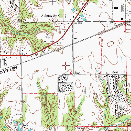 Topographic Map of WKAI-FM (Macomb), IL