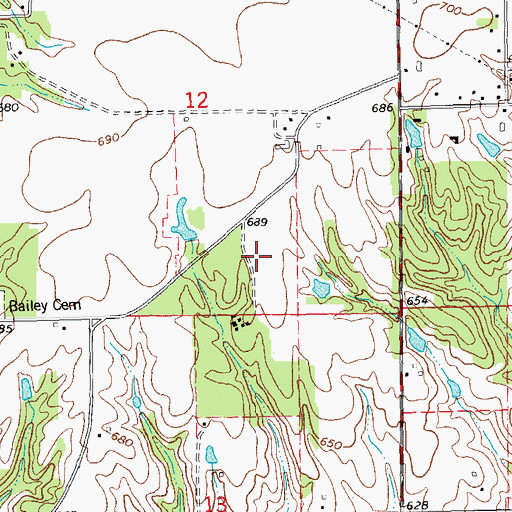 Topographic Map of WIUM-FM (Macomb), IL