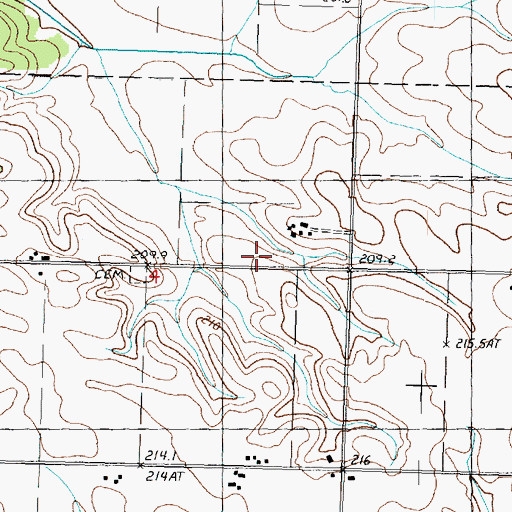 Topographic Map of WZZT-FM (Morrison), IL