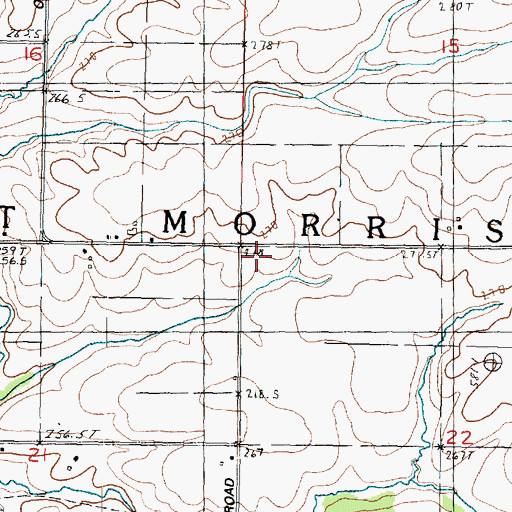 Topographic Map of WLFW-FM (Oregon), IL