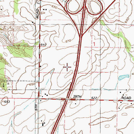 Topographic Map of WLRZ-FM (Peru), IL
