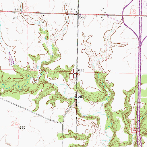 Topographic Map of WZOE-FM (Princeton), IL