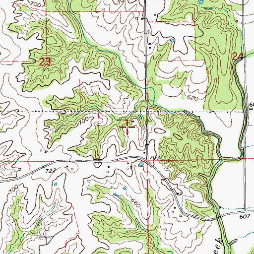 Topographic Map of WZLZ-FM (Quincy), IL