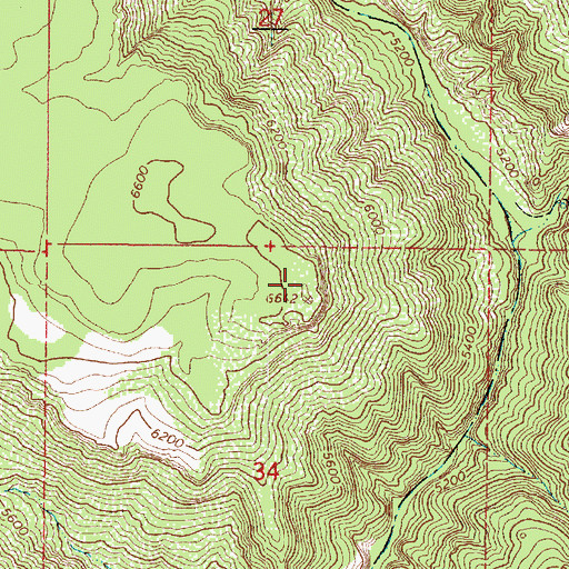 Topographic Map of Colcord Hill, AZ