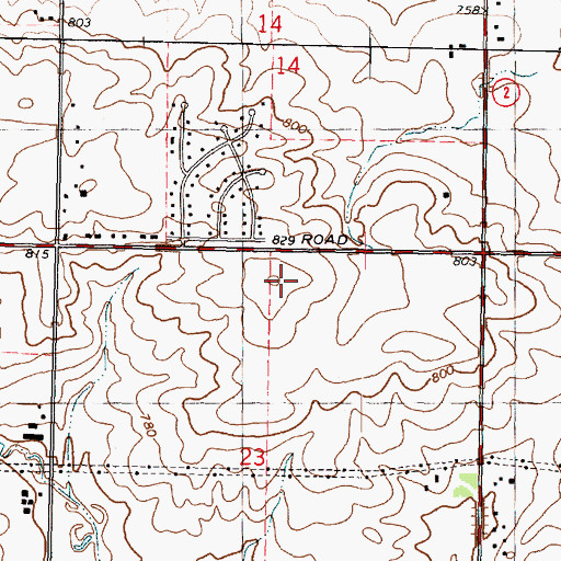 Topographic Map of WRWC-FM (Rockton), IL