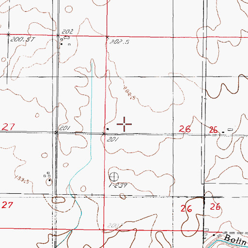 Topographic Map of WKJR-FM (Sullivan), IL