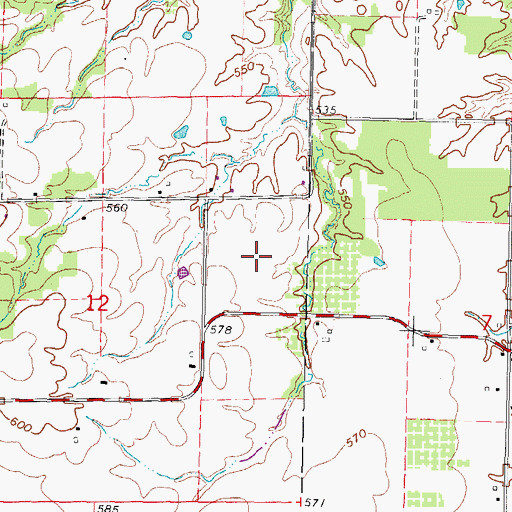 Topographic Map of WCEE-TV (Mount Vernon), IL