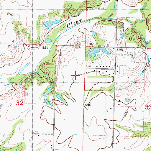 Topographic Map of WRSP-TV (Springfield), IL
