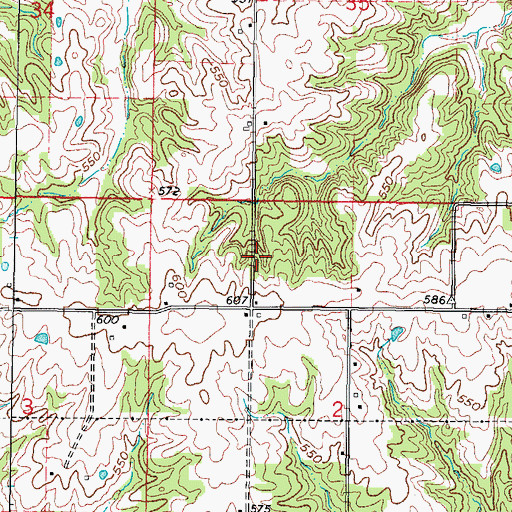 Topographic Map of WBVN-FM (Carrier Mills), IL