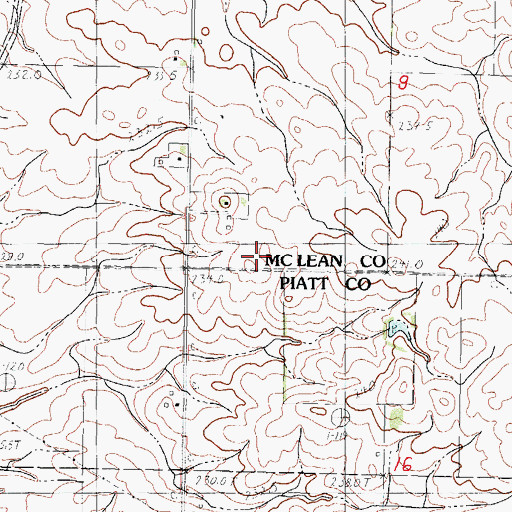 Topographic Map of WZRO-FM (Farmer City), IL