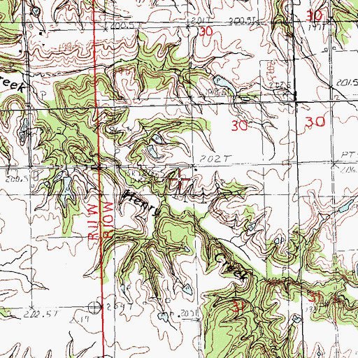Topographic Map of WEAI-FM (Lynnville), IL