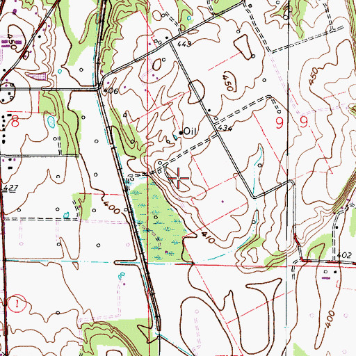 Topographic Map of WVJC-FM (Mount Carmel), IL