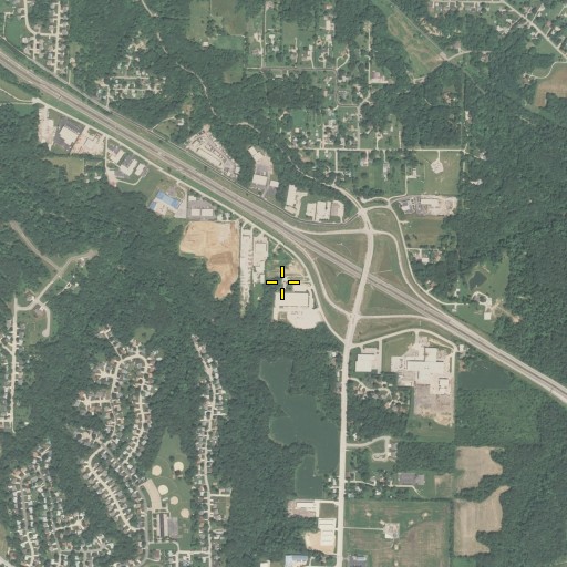 Aerial/Satellite Image of WBNH-FM (Pekin), IL