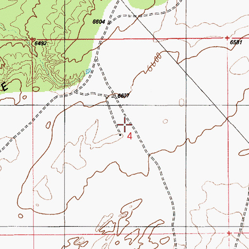 Topographic Map of Antelope Mesa, AZ