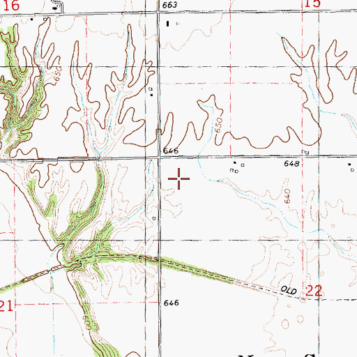 Topographic Map of Township of Abington, IL