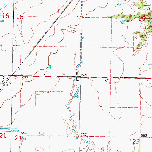 Topographic Map of Township of Alma, IL
